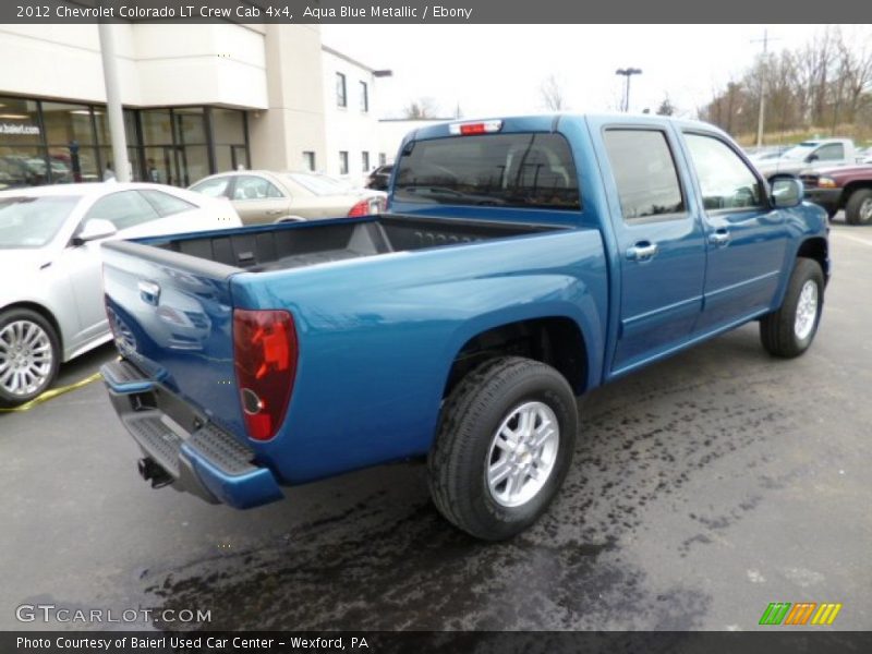 Aqua Blue Metallic / Ebony 2012 Chevrolet Colorado LT Crew Cab 4x4
