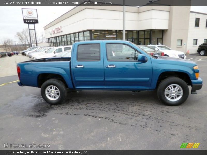 Aqua Blue Metallic / Ebony 2012 Chevrolet Colorado LT Crew Cab 4x4