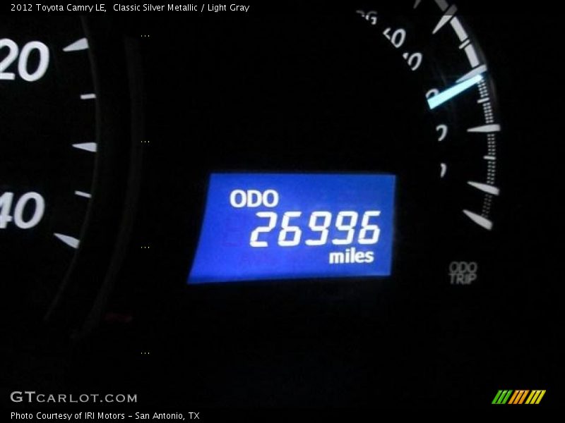Classic Silver Metallic / Light Gray 2012 Toyota Camry LE