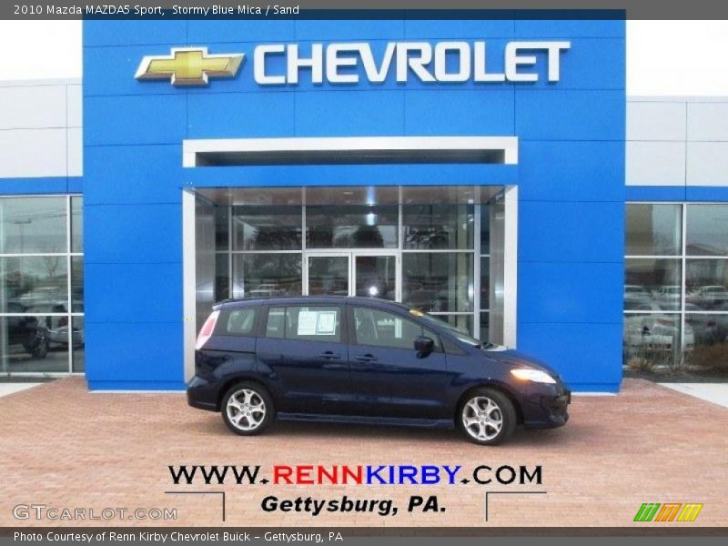 Stormy Blue Mica / Sand 2010 Mazda MAZDA5 Sport
