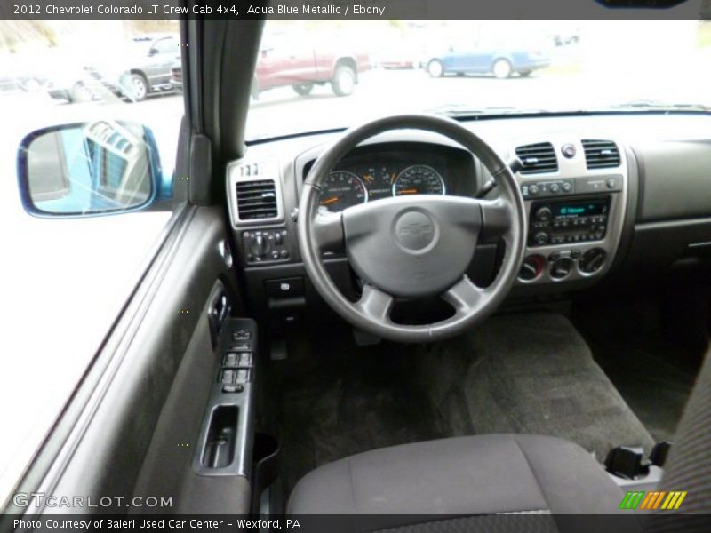 Aqua Blue Metallic / Ebony 2012 Chevrolet Colorado LT Crew Cab 4x4