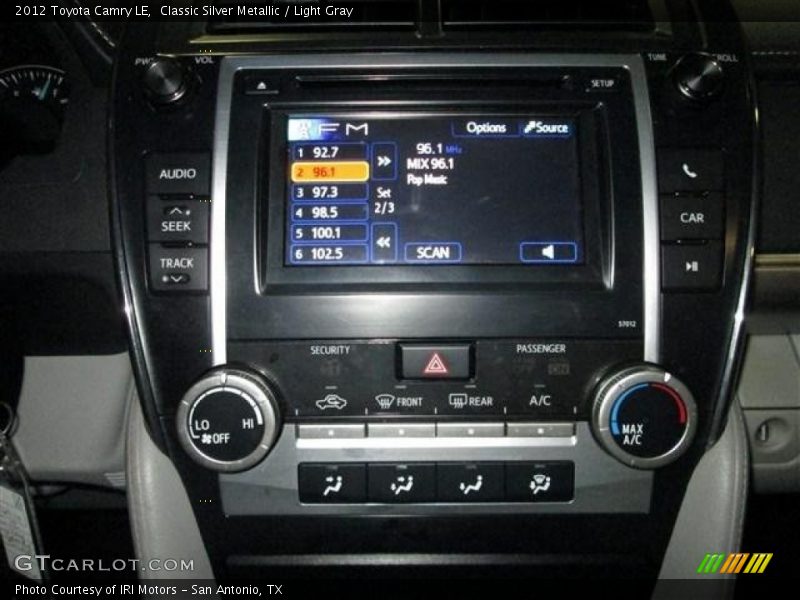 Classic Silver Metallic / Light Gray 2012 Toyota Camry LE