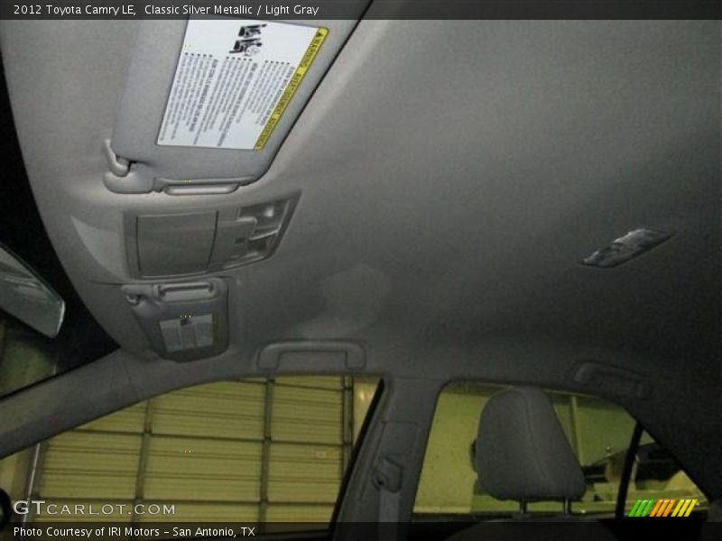Classic Silver Metallic / Light Gray 2012 Toyota Camry LE