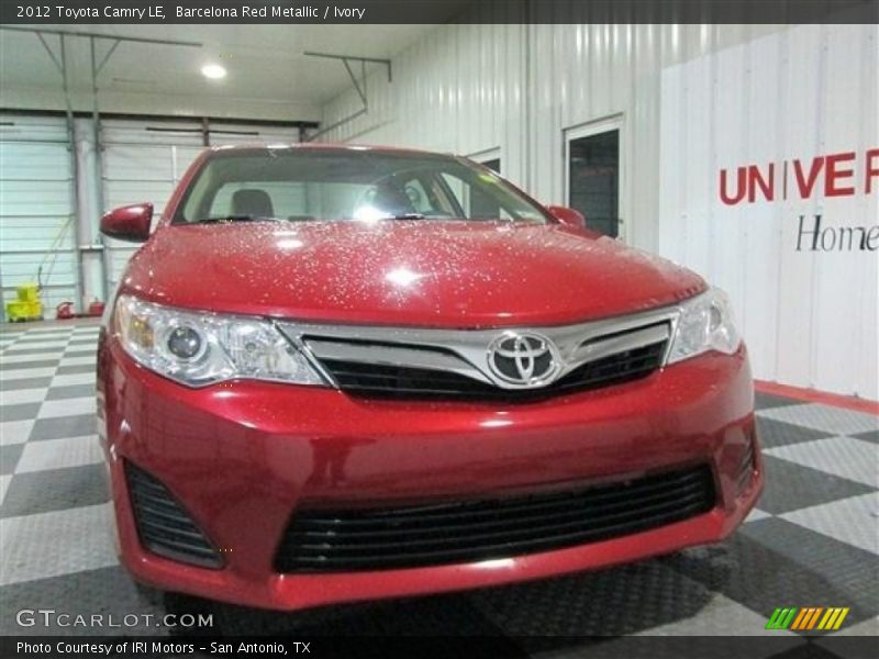 Barcelona Red Metallic / Ivory 2012 Toyota Camry LE