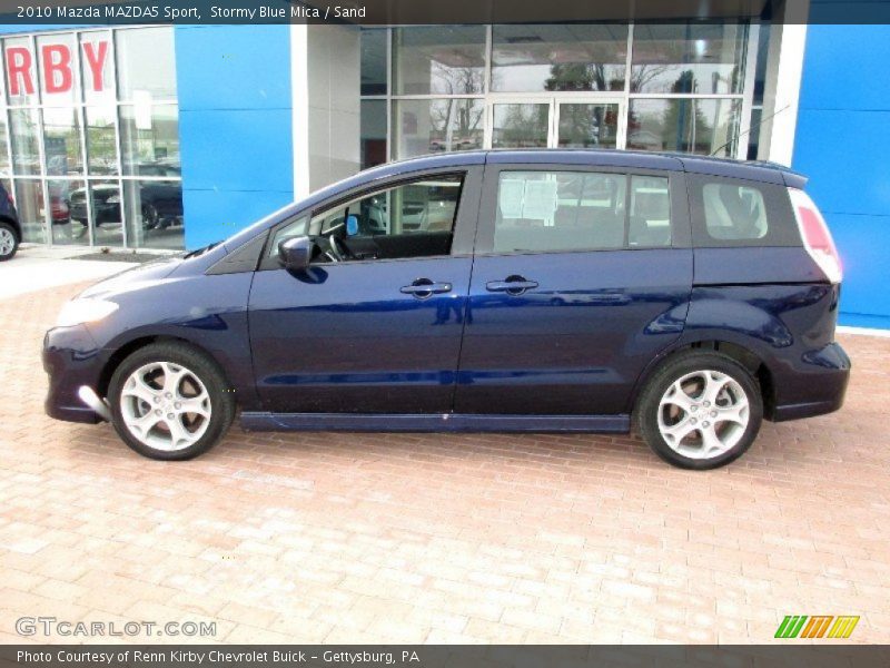 Stormy Blue Mica / Sand 2010 Mazda MAZDA5 Sport