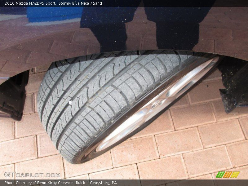 Stormy Blue Mica / Sand 2010 Mazda MAZDA5 Sport