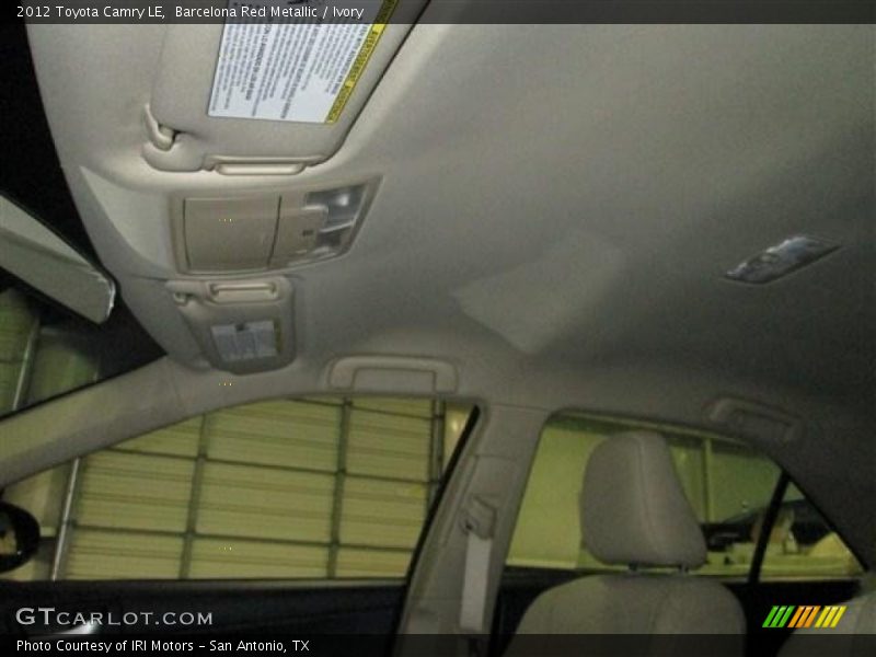 Barcelona Red Metallic / Ivory 2012 Toyota Camry LE