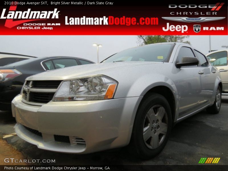 Bright Silver Metallic / Dark Slate Gray 2010 Dodge Avenger SXT