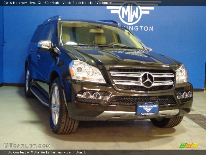 Verde Brook Metallic / Cashmere 2010 Mercedes-Benz GL 450 4Matic