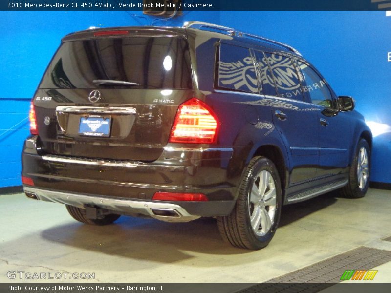 Verde Brook Metallic / Cashmere 2010 Mercedes-Benz GL 450 4Matic
