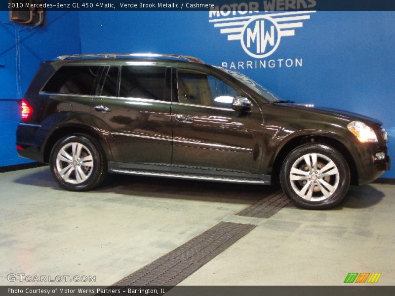 Verde Brook Metallic / Cashmere 2010 Mercedes-Benz GL 450 4Matic