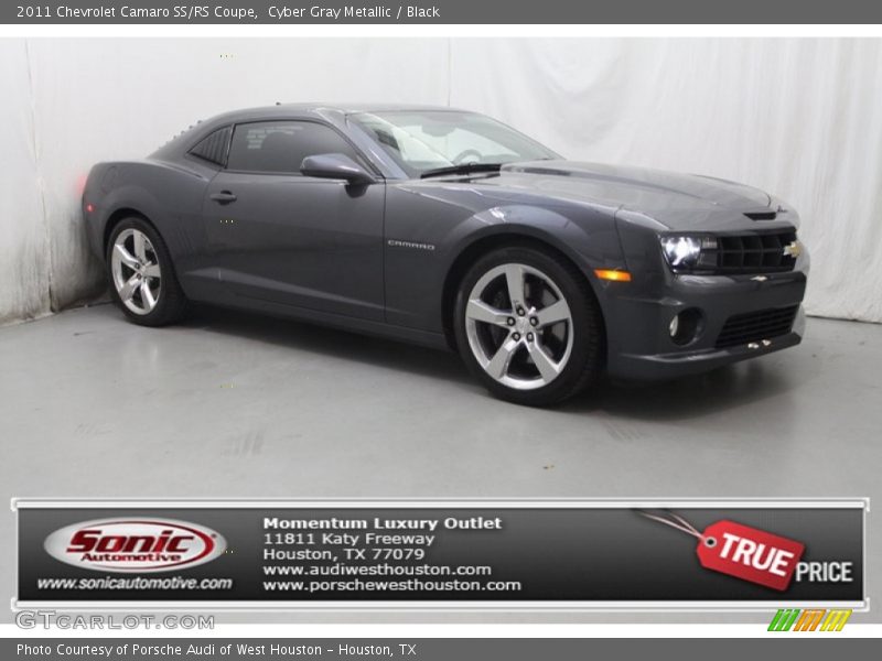 Cyber Gray Metallic / Black 2011 Chevrolet Camaro SS/RS Coupe