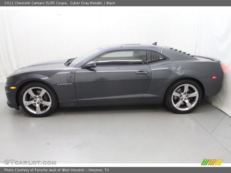Cyber Gray Metallic / Black 2011 Chevrolet Camaro SS/RS Coupe