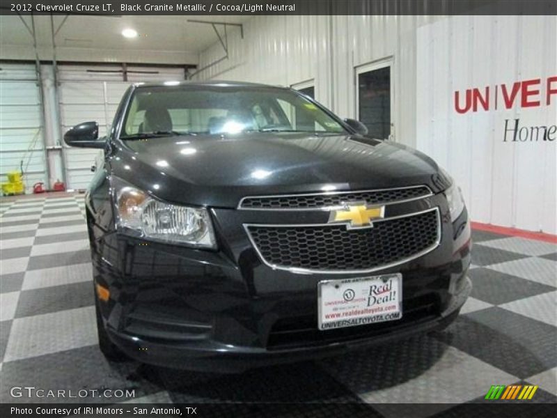 Black Granite Metallic / Cocoa/Light Neutral 2012 Chevrolet Cruze LT