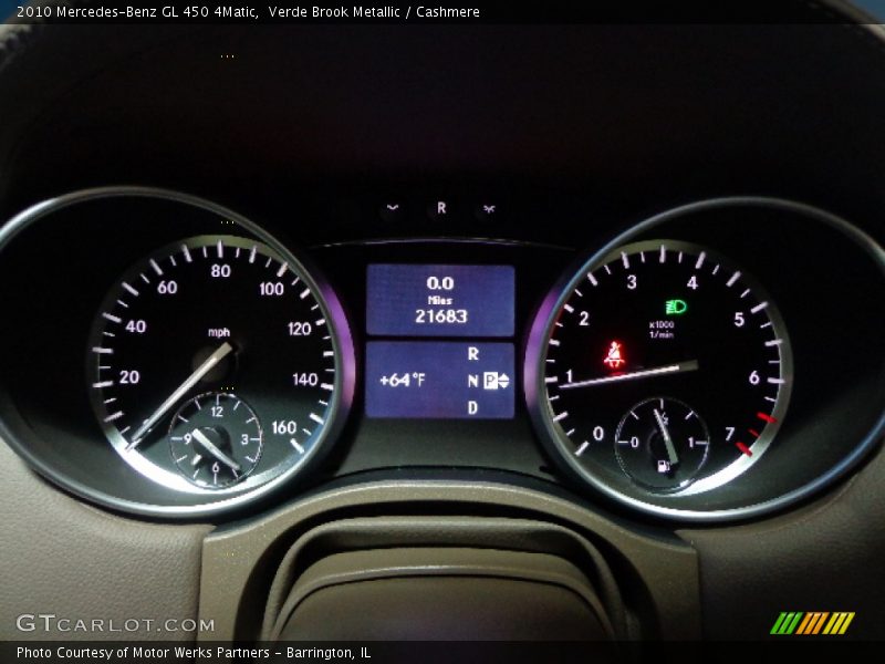 Verde Brook Metallic / Cashmere 2010 Mercedes-Benz GL 450 4Matic