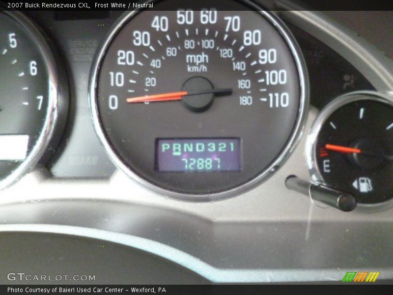 Frost White / Neutral 2007 Buick Rendezvous CXL