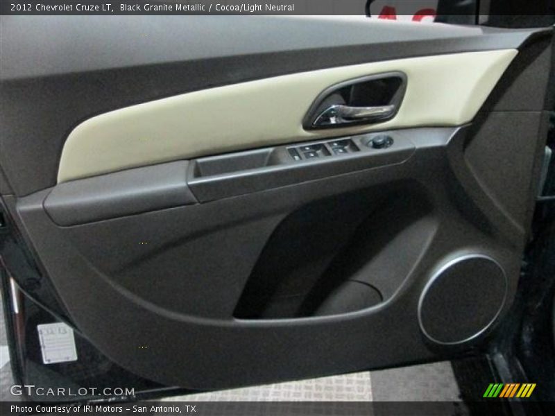 Black Granite Metallic / Cocoa/Light Neutral 2012 Chevrolet Cruze LT