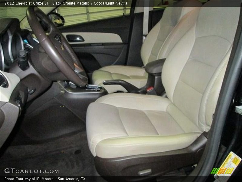 Black Granite Metallic / Cocoa/Light Neutral 2012 Chevrolet Cruze LT