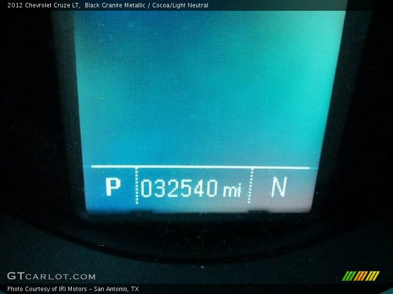 Black Granite Metallic / Cocoa/Light Neutral 2012 Chevrolet Cruze LT