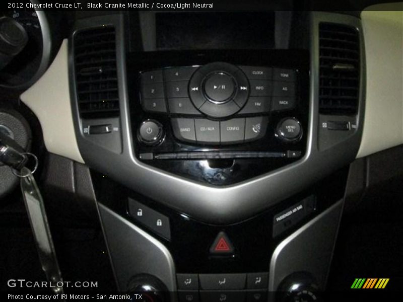 Black Granite Metallic / Cocoa/Light Neutral 2012 Chevrolet Cruze LT