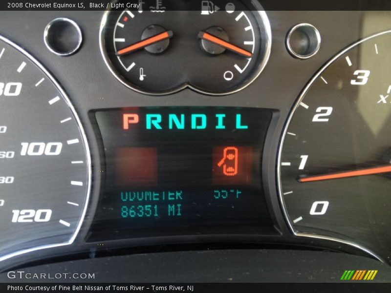 Black / Light Gray 2008 Chevrolet Equinox LS