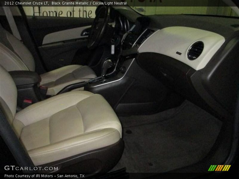 Black Granite Metallic / Cocoa/Light Neutral 2012 Chevrolet Cruze LT