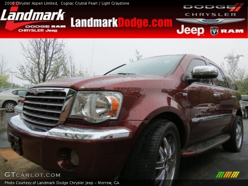 Cognac Crystal Pearl / Light Graystone 2008 Chrysler Aspen Limited
