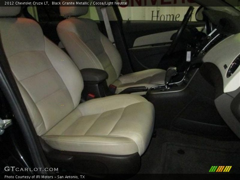Black Granite Metallic / Cocoa/Light Neutral 2012 Chevrolet Cruze LT