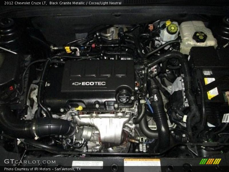 Black Granite Metallic / Cocoa/Light Neutral 2012 Chevrolet Cruze LT