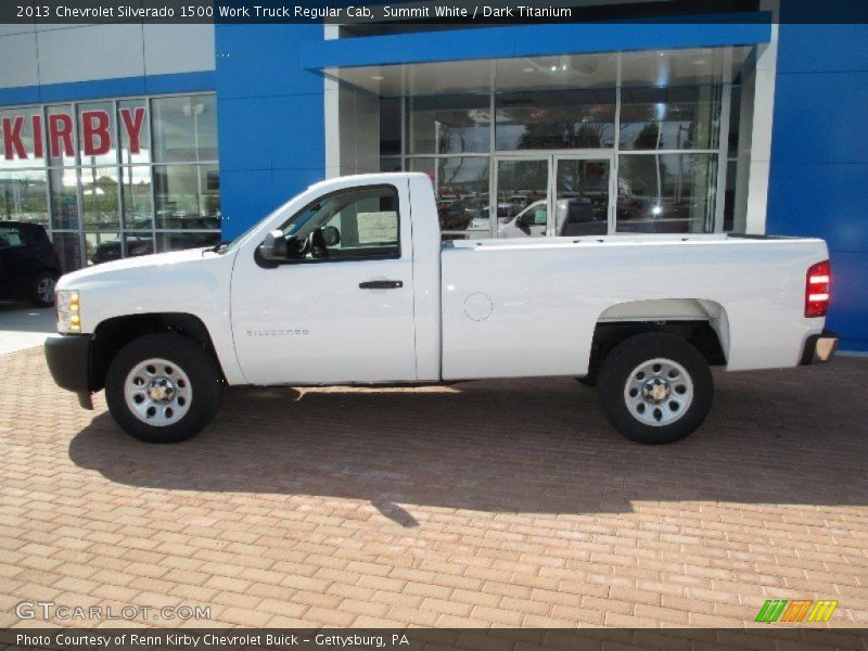 Summit White / Dark Titanium 2013 Chevrolet Silverado 1500 Work Truck Regular Cab