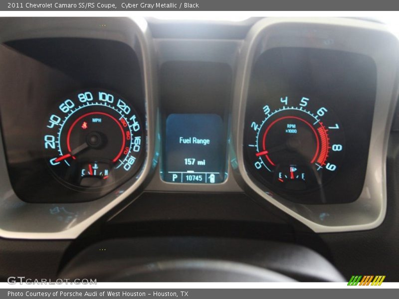 Cyber Gray Metallic / Black 2011 Chevrolet Camaro SS/RS Coupe
