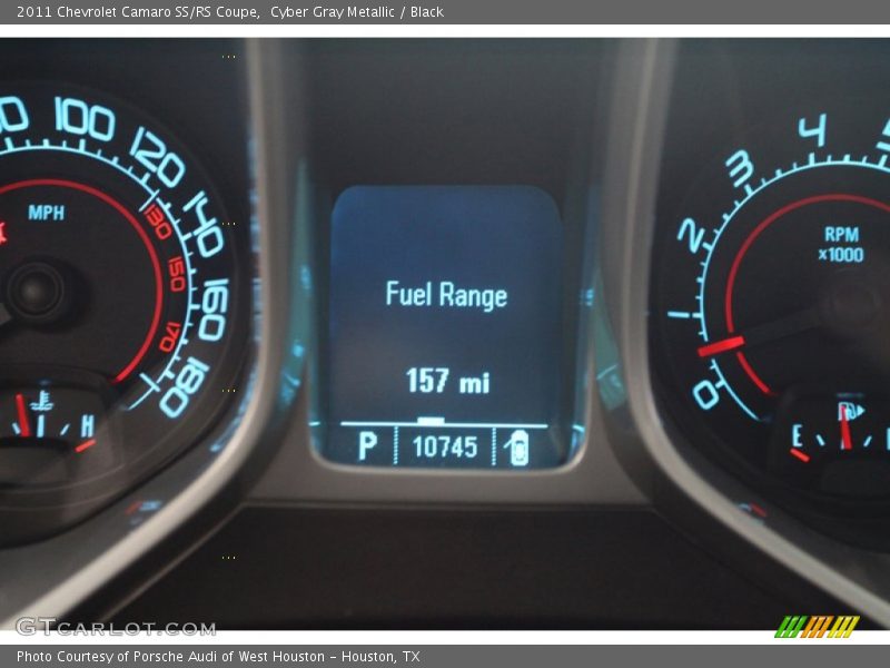 Cyber Gray Metallic / Black 2011 Chevrolet Camaro SS/RS Coupe