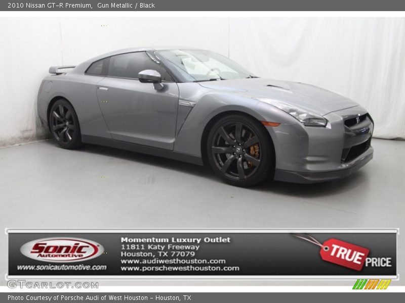 Gun Metallic / Black 2010 Nissan GT-R Premium