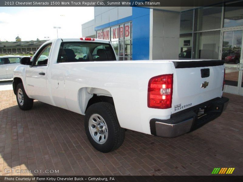 Summit White / Dark Titanium 2013 Chevrolet Silverado 1500 Work Truck Regular Cab