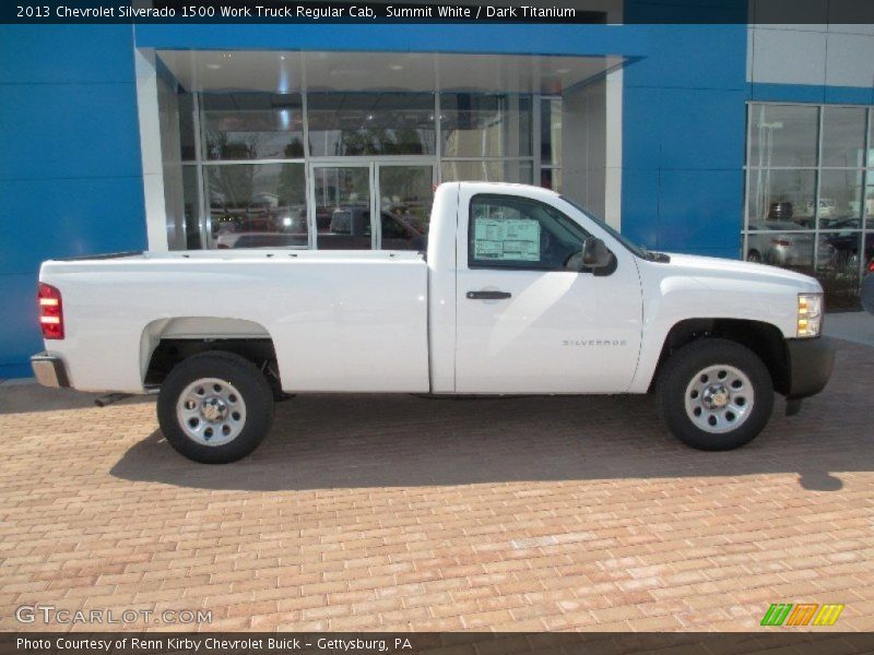 Summit White / Dark Titanium 2013 Chevrolet Silverado 1500 Work Truck Regular Cab