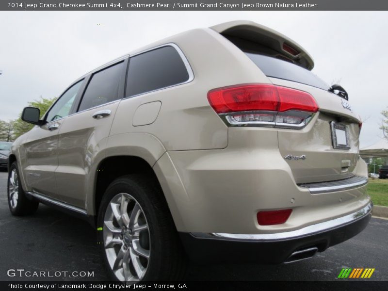 Cashmere Pearl / Summit Grand Canyon Jeep Brown Natura Leather 2014 Jeep Grand Cherokee Summit 4x4