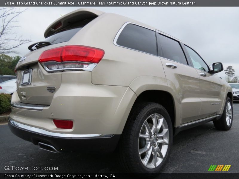 Cashmere Pearl / Summit Grand Canyon Jeep Brown Natura Leather 2014 Jeep Grand Cherokee Summit 4x4
