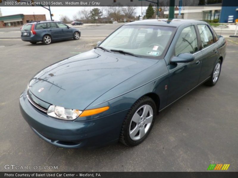 Medium Blue / Gray 2002 Saturn L Series L200 Sedan