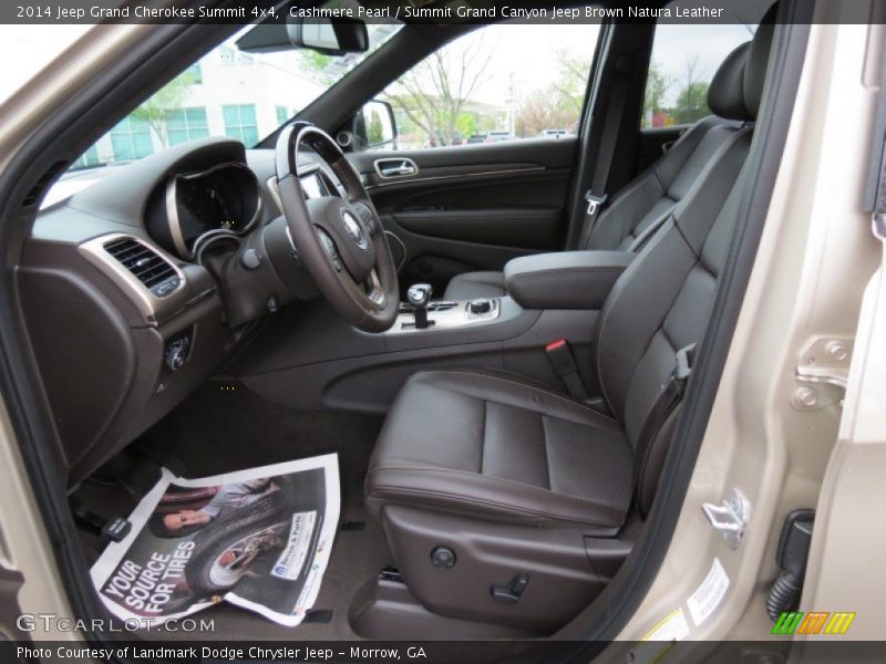  2014 Grand Cherokee Summit 4x4 Summit Grand Canyon Jeep Brown Natura Leather Interior