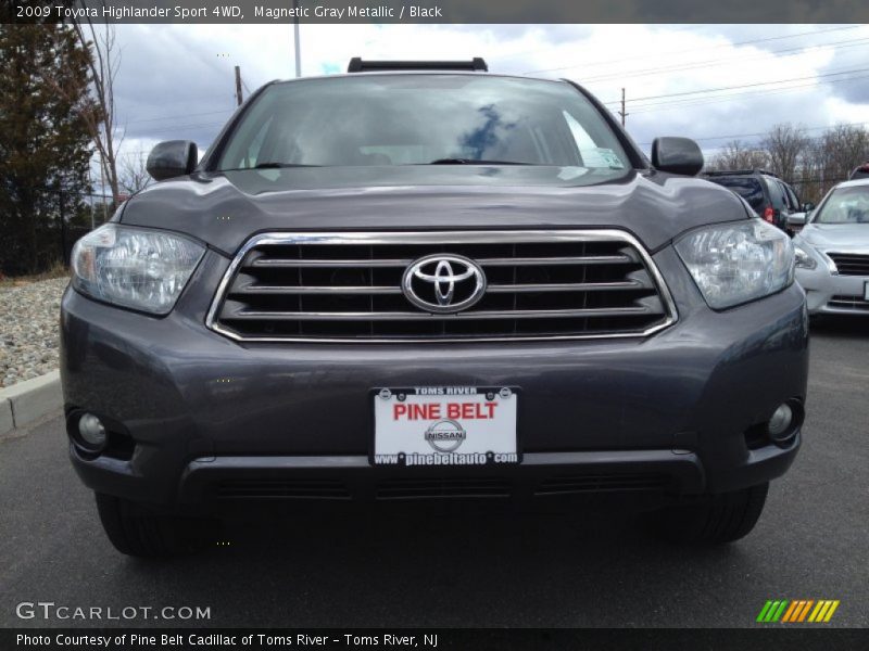 Magnetic Gray Metallic / Black 2009 Toyota Highlander Sport 4WD