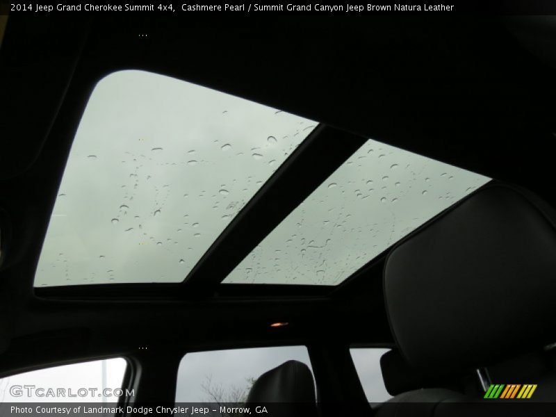 Cashmere Pearl / Summit Grand Canyon Jeep Brown Natura Leather 2014 Jeep Grand Cherokee Summit 4x4