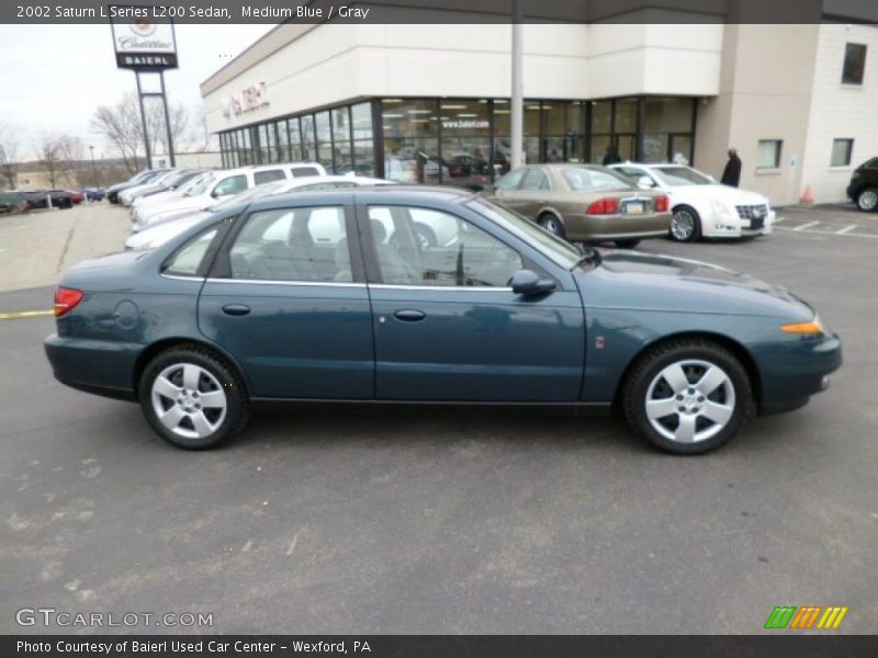 Medium Blue / Gray 2002 Saturn L Series L200 Sedan