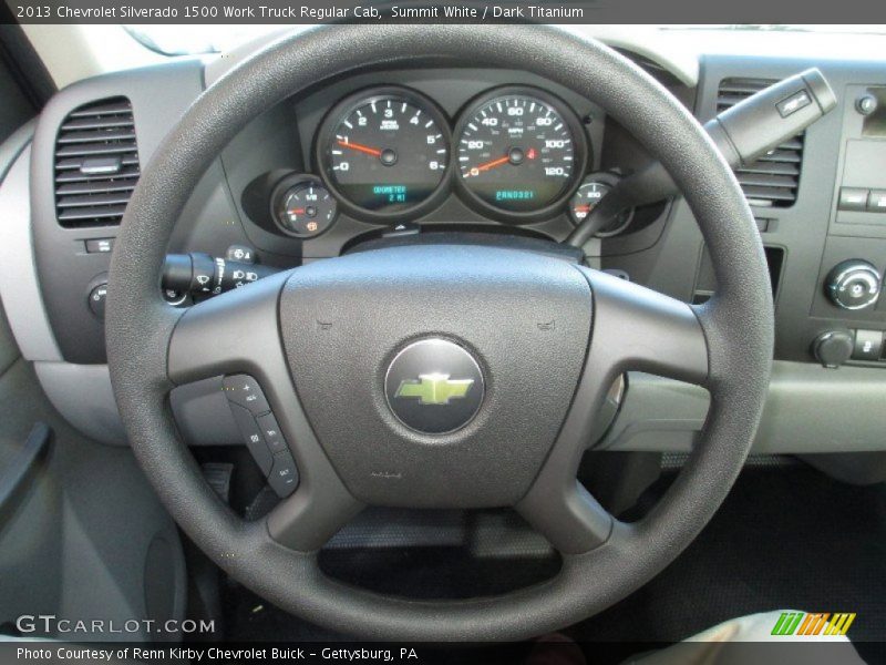 Summit White / Dark Titanium 2013 Chevrolet Silverado 1500 Work Truck Regular Cab