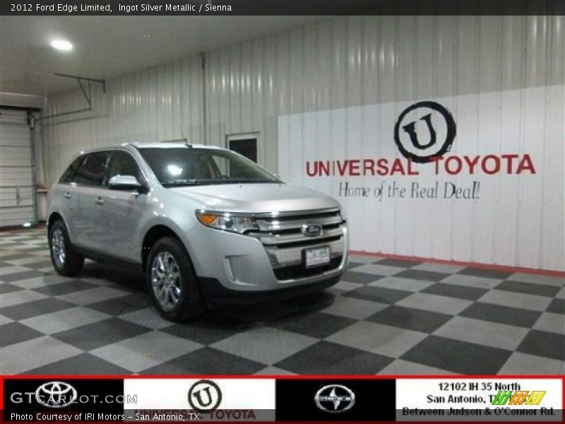 Ingot Silver Metallic / Sienna 2012 Ford Edge Limited