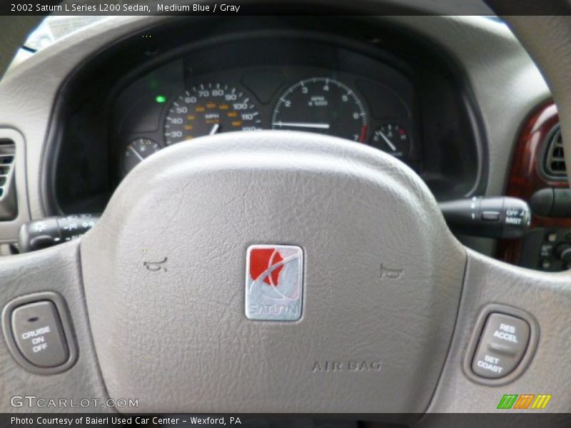 Medium Blue / Gray 2002 Saturn L Series L200 Sedan