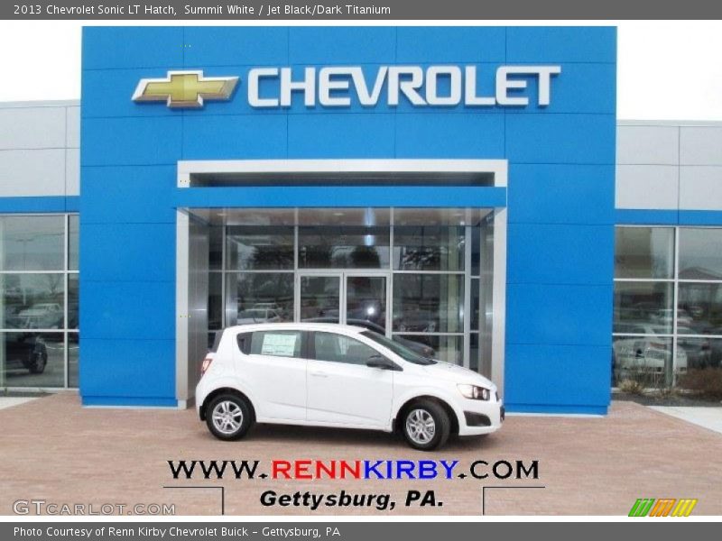 Summit White / Jet Black/Dark Titanium 2013 Chevrolet Sonic LT Hatch