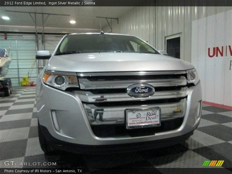 Ingot Silver Metallic / Sienna 2012 Ford Edge Limited