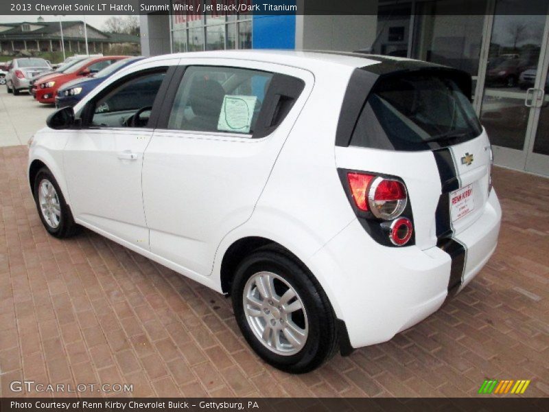 Summit White / Jet Black/Dark Titanium 2013 Chevrolet Sonic LT Hatch