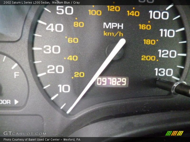 Medium Blue / Gray 2002 Saturn L Series L200 Sedan