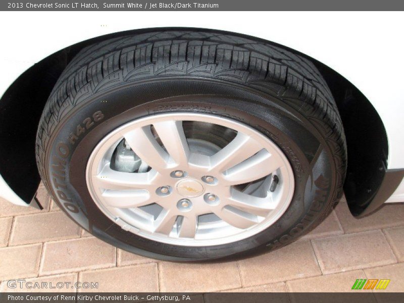 Summit White / Jet Black/Dark Titanium 2013 Chevrolet Sonic LT Hatch